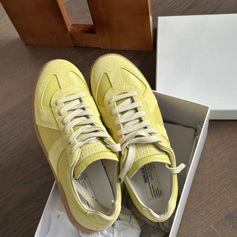 maison margiela 馬吉拉 replica茴香綠德訓鞋低筒鞋38號 全新配件鞋盒塵袋-0
