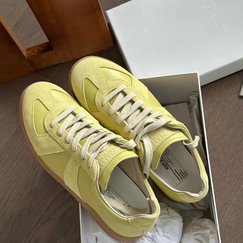 maison margiela 馬吉拉 replica茴香綠德訓鞋低筒鞋38號 全新配件鞋盒塵袋-3
