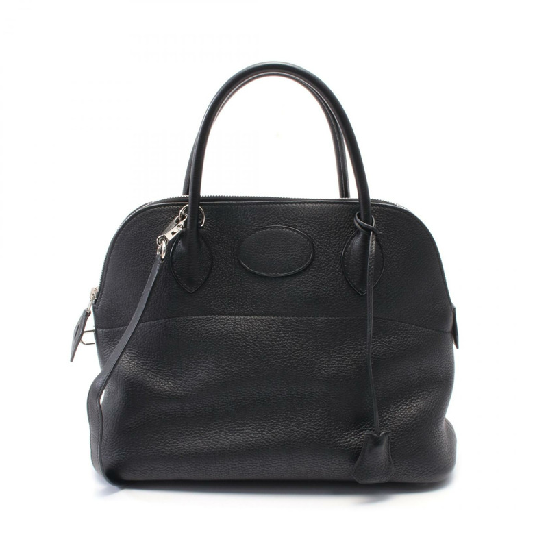 HERMES Bolide 31 兩手提單肩包 I Togo 皮革 黑色 二手 SHW-0