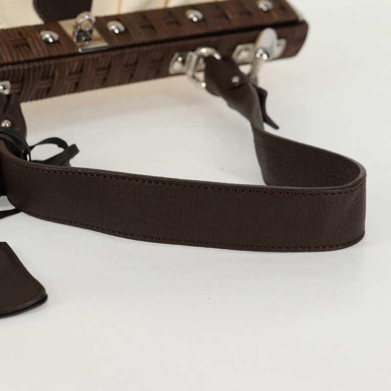 【日本直送】Salvatore Ferragamo Gancini 手袋 皮革 象牙色 銀色 正品 136857-8