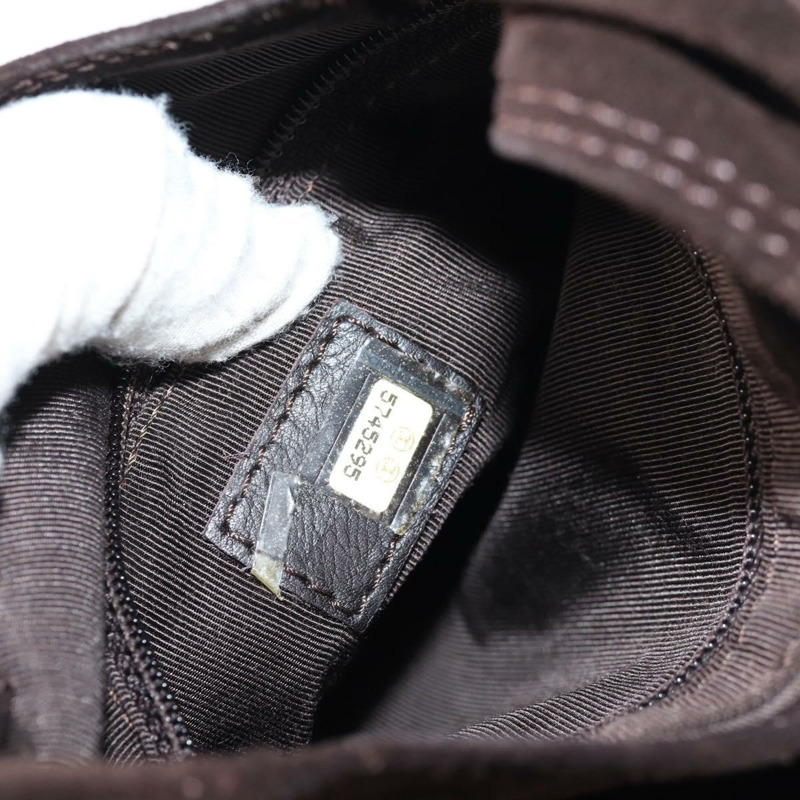 【日本直送】香奈兒肩背包 絨面革 棕色 CC 正品 bs28500-10