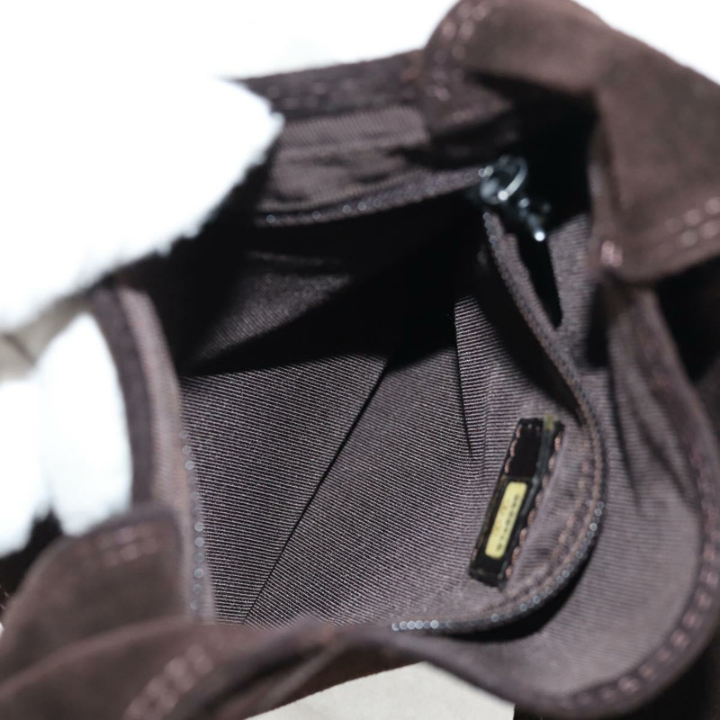 【日本直送】香奈兒肩背包 絨面革 棕色 CC 正品 bs28500-20