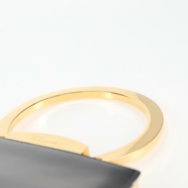 【日本直送】Salvatore Ferragamo Gancini 手提包 皮革 黑金 正品 136667V-13