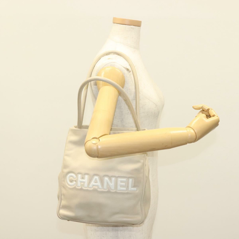 【日本直送】香奈兒 Camelia 單肩包 皮革 米色金色 CC 正品 137317-20