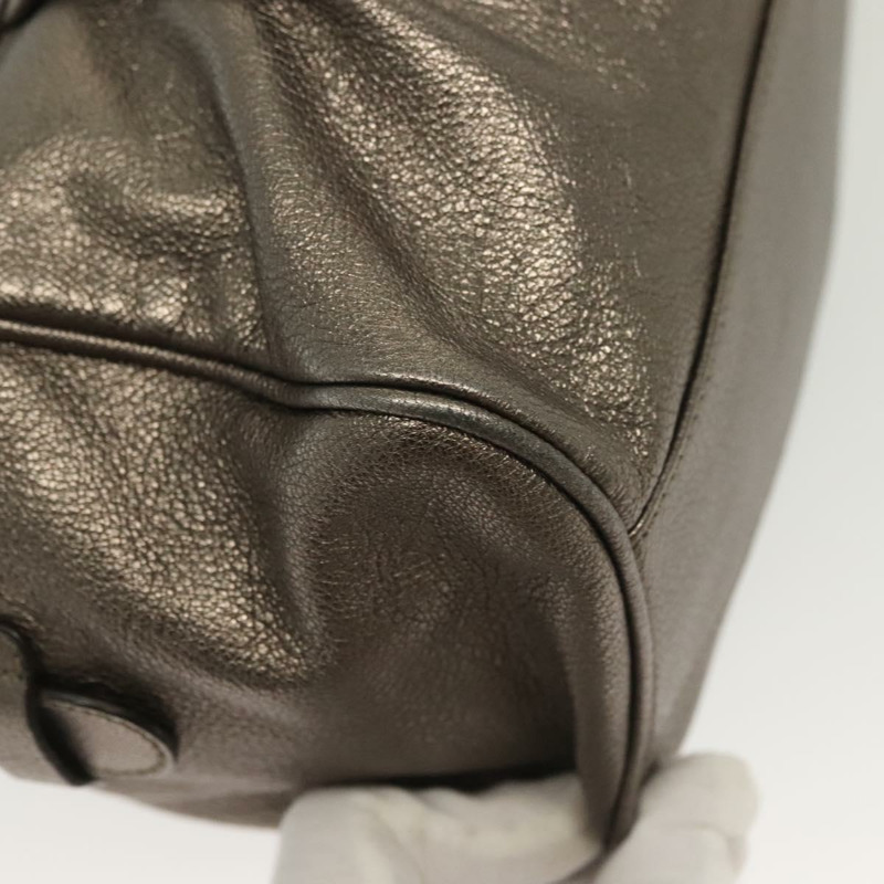 【日本直送】Salvatore Ferragamo Gancini 手提包 皮革 銀色 正品 136801-14