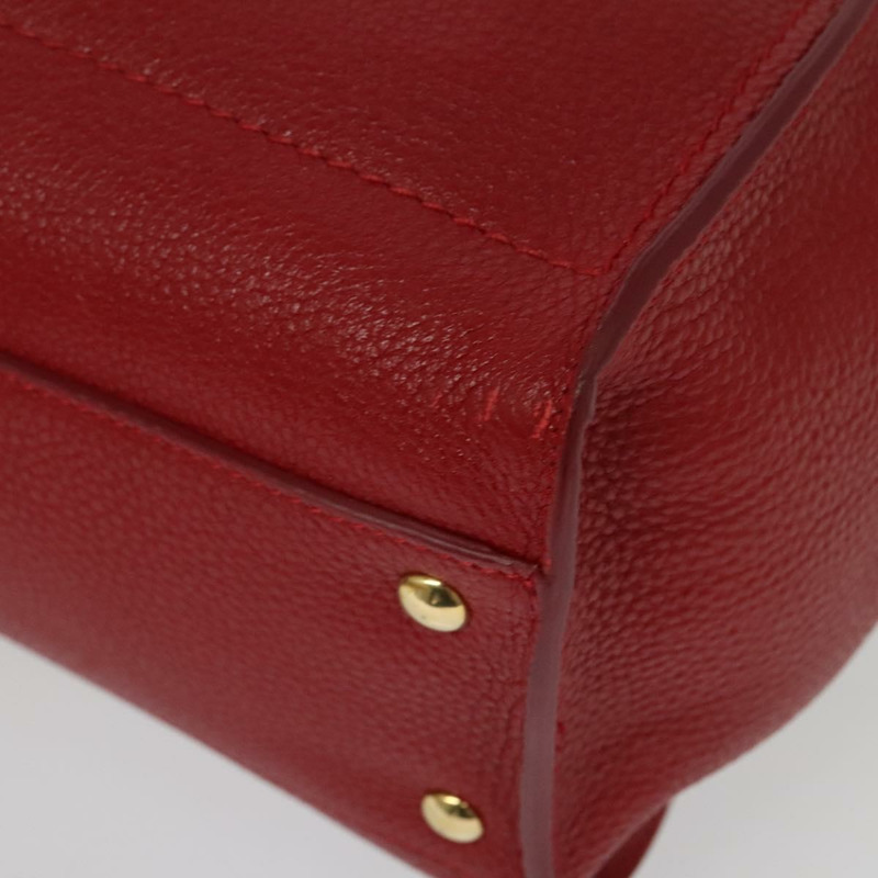 【日本直送】Salvatore Ferragamo Gancini 手提包 皮革 紅金 正品 138206-13