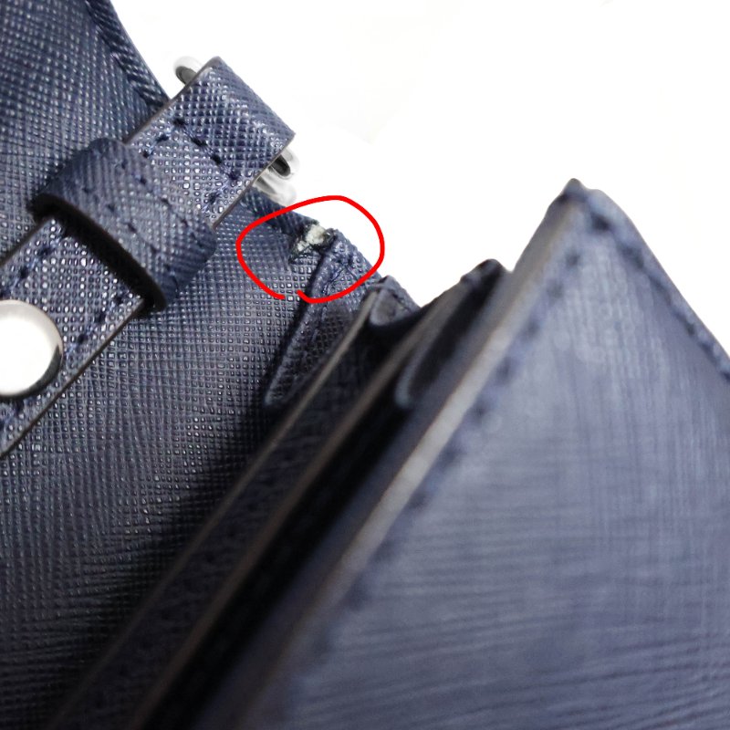 金鐸精品~2479 MICHAEL KORS MK JET SET 深藍色防刮十字皮革紋WOC側肩背包-7