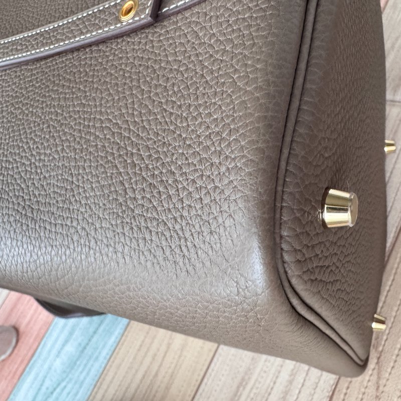 Hermes 愛馬仕 Picotin 22 菜籃子 Etoupe 象灰金釦-11