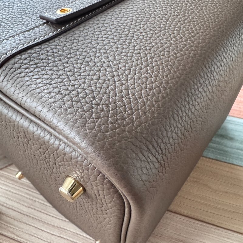 Hermes 愛馬仕 Picotin 22 菜籃子 Etoupe 象灰金釦-12