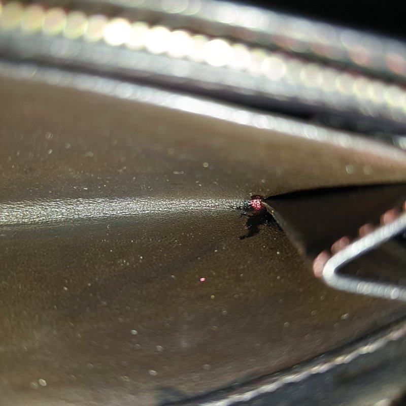 GUCCI黑色牛皮老花壓紋單肩包 銀色五金-11