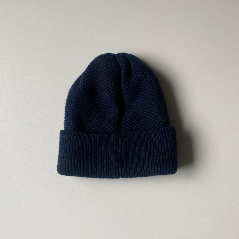 914intheair精品代購『全新全配』Chanel 香奈兒毛帽 雙C logo冷帽 海軍藍 深藍 針織帽-7