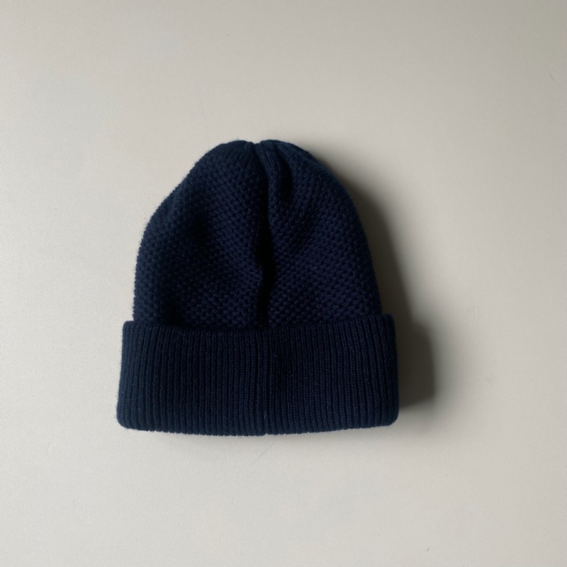 914intheair精品代購『全新全配』Chanel 香奈兒毛帽 雙C logo冷帽 海軍藍 深藍 針織帽-8