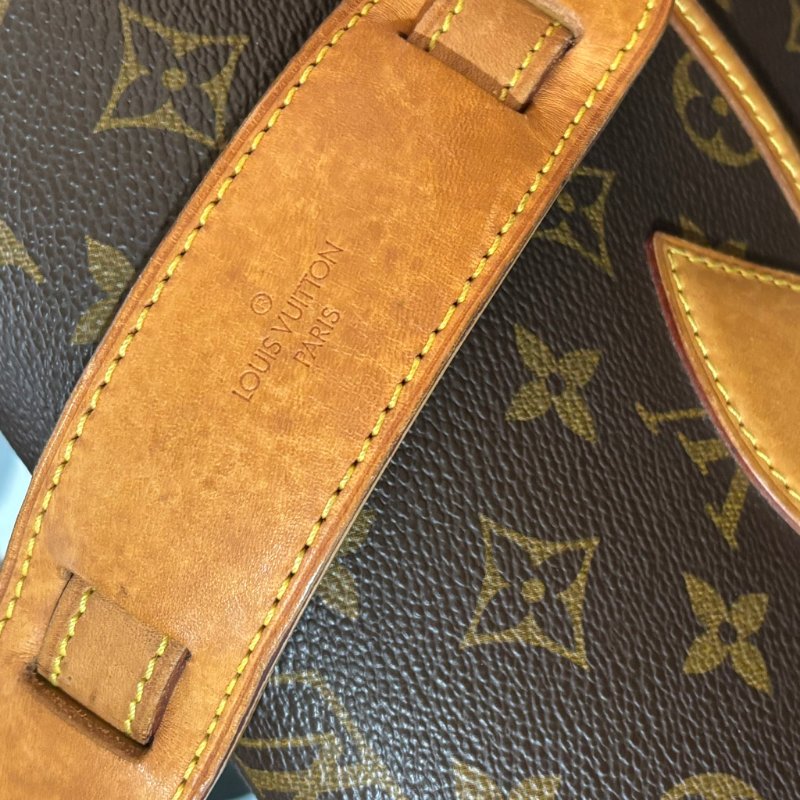 ::LOUIS VUITTON:: LV M42250 咖啡色經典花紋馬鞍斜背包法棍包-23