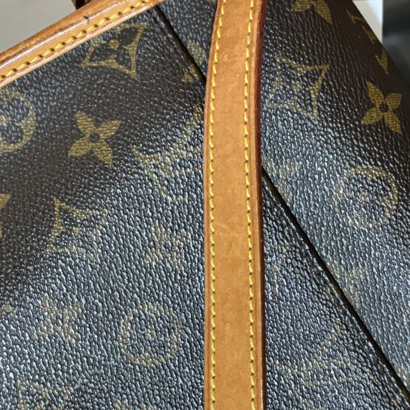 ::LOUIS VUITTON:: LV M42250 咖啡色經典花紋馬鞍斜背包法棍包-26