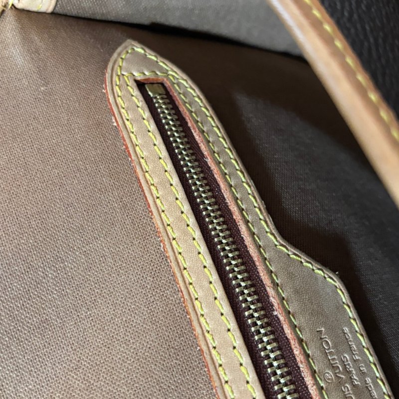 ::LOUIS VUITTON:: LV M42250 咖啡色經典花紋馬鞍斜背包法棍包-42