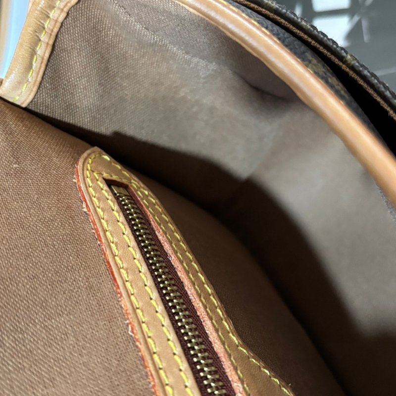 ::LOUIS VUITTON:: LV M42250 咖啡色經典花紋馬鞍斜背包法棍包-43