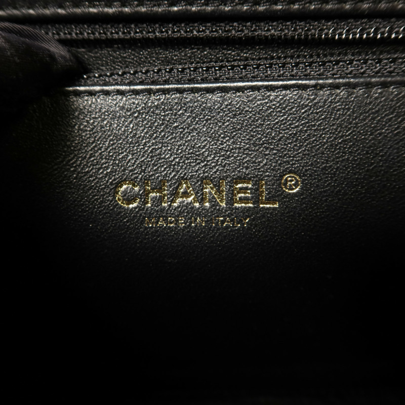 CHANEL 牛皮皮革Vanity Case金扣手挽肩背兩用袋-6