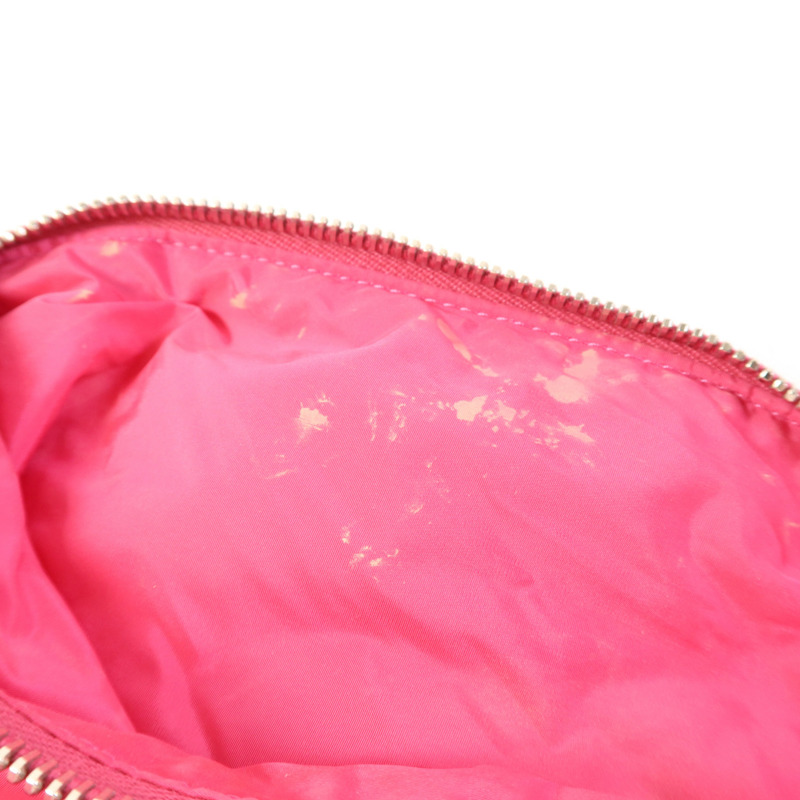 CHANEL 尼龍Shoulder Bag銀扣鏈帶肩背袋-12