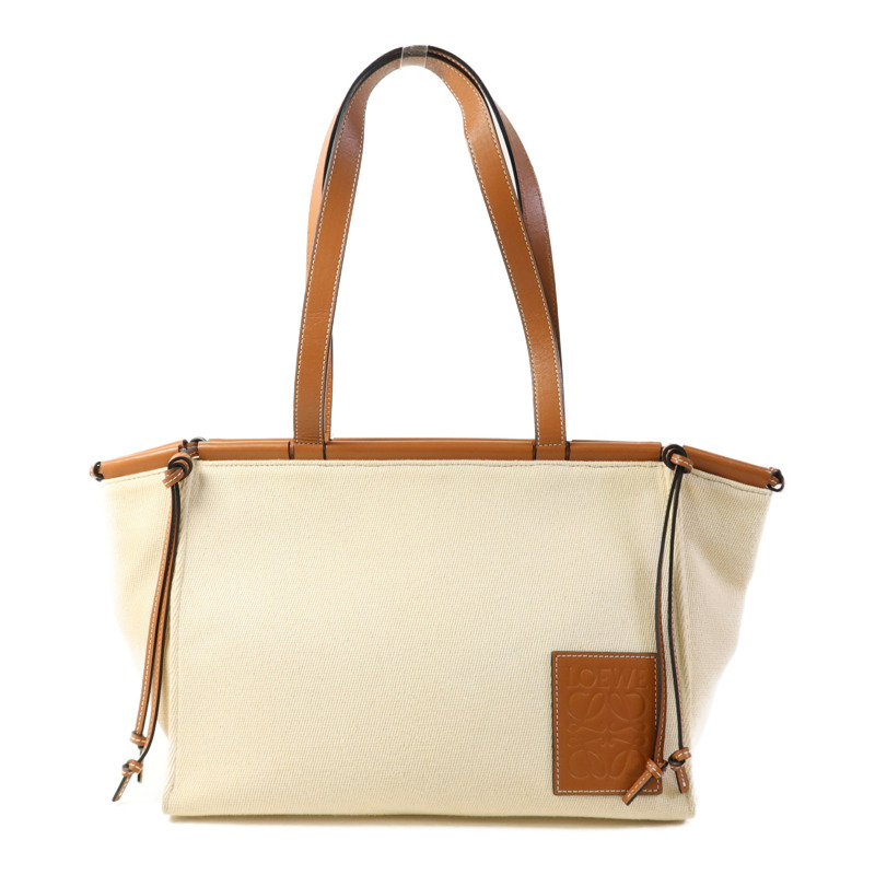 LOEWE 帆布Small Cushion Tote Bag手挽袋-0