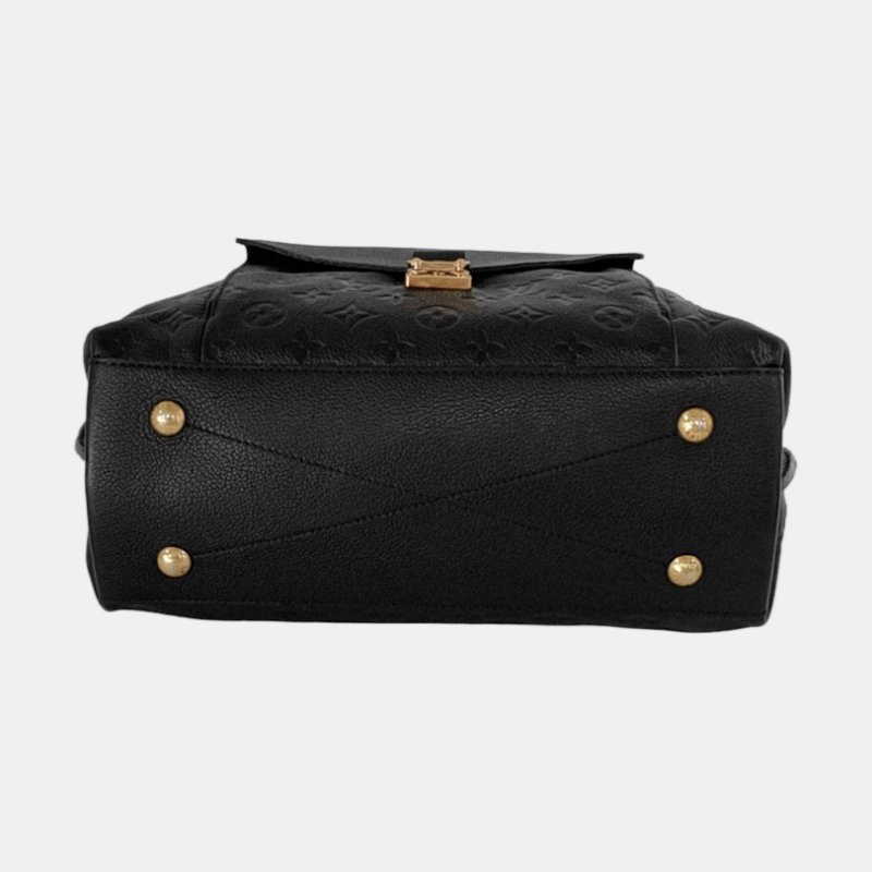 LOUIS VUITTON MÉTIS 黑色牛皮壓紋肩背包 手提包 金色五金 可拆卸肩帶-5