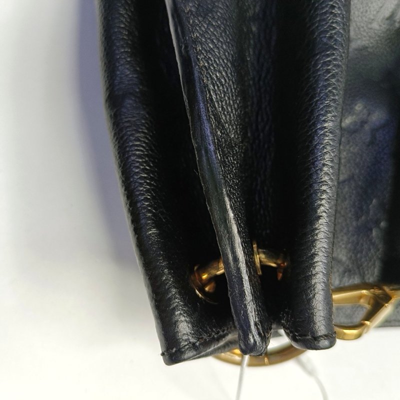 LOUIS VUITTON MÉTIS 黑色牛皮壓紋肩背包 手提包 金色五金 可拆卸肩帶-12