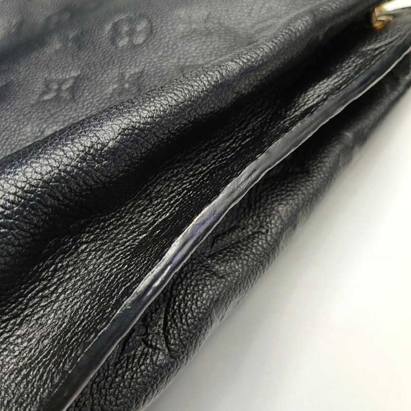 LOUIS VUITTON MÉTIS 黑色牛皮壓紋肩背包 手提包 金色五金 可拆卸肩帶-13