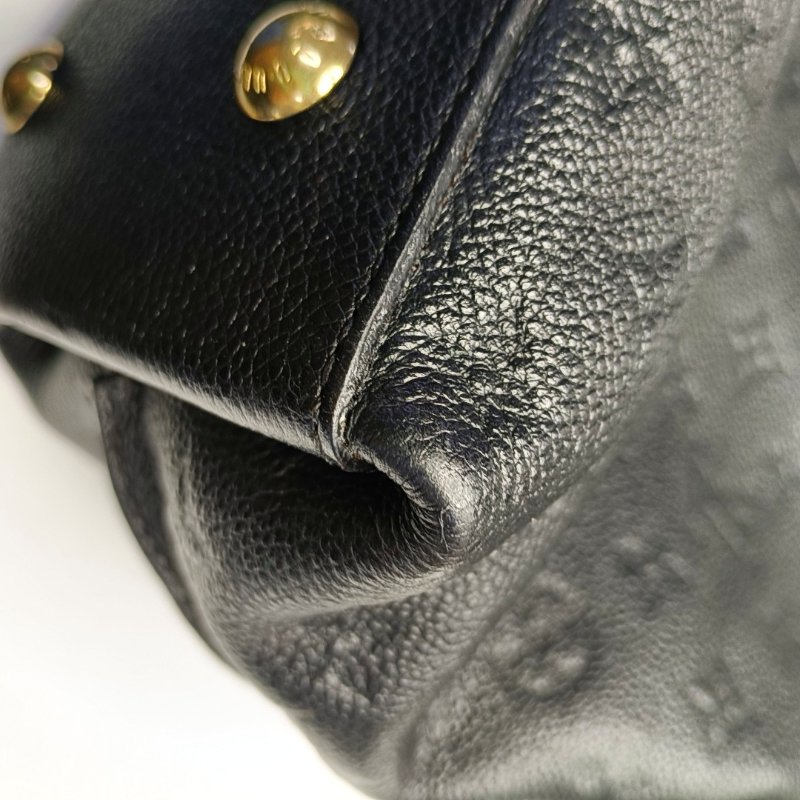 LOUIS VUITTON MÉTIS 黑色牛皮壓紋肩背包 手提包 金色五金 可拆卸肩帶-14