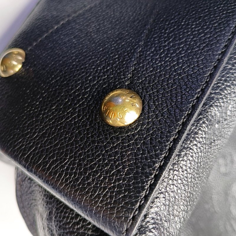 LOUIS VUITTON MÉTIS 黑色牛皮壓紋肩背包 手提包 金色五金 可拆卸肩帶-15