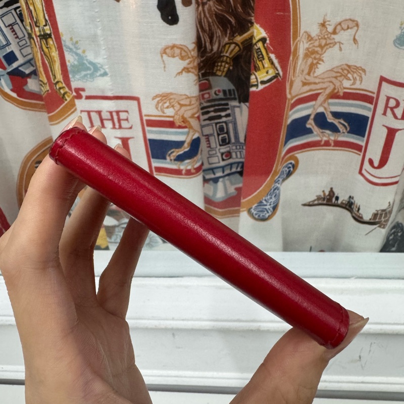 Celine 真皮紅色 零錢包 散紙包 首飾收納包-8