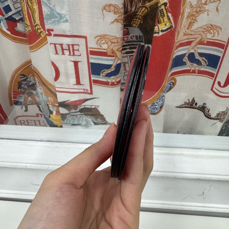 Celine 真皮紅色 零錢包 散紙包 首飾收納包-10