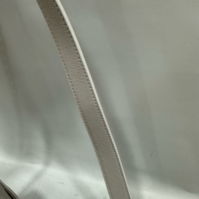 Chanel as2485 大象灰荔枝皮金釦馬鞍包 斜背包-35