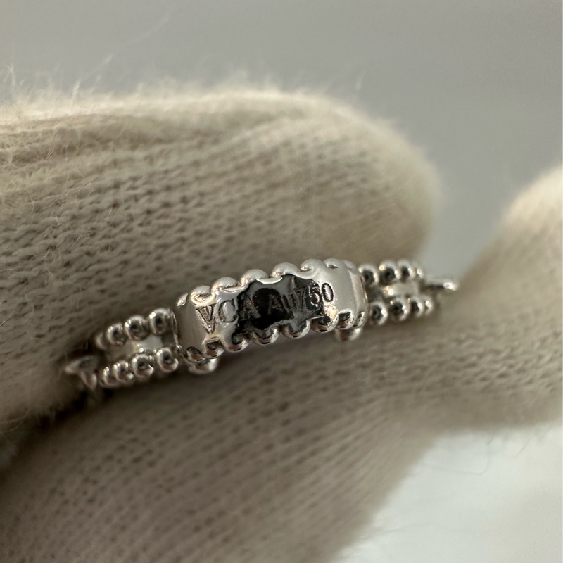 Vca 紫玉隨銀邊五花手鏈-18