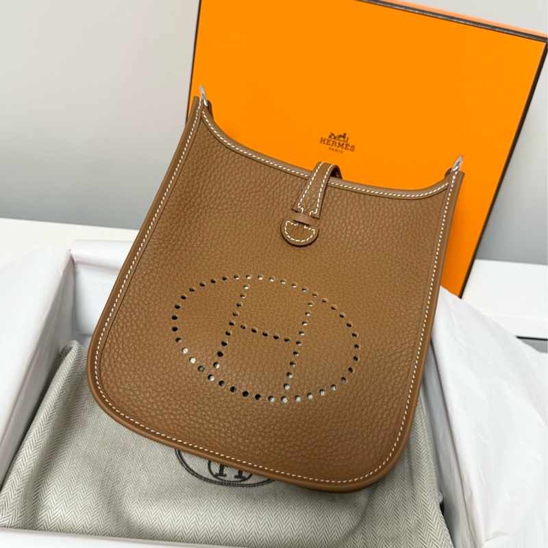 Hermes Evelyne mini金棕銀扣 K刻(2025年)-0
