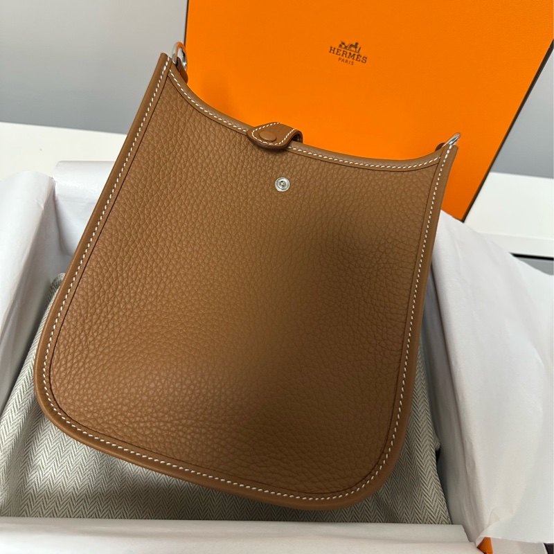 Hermes Evelyne mini金棕銀扣 K刻(2025年)-2