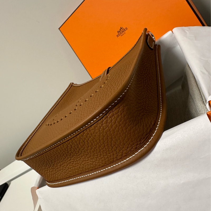 Hermes Evelyne mini金棕銀扣 K刻(2025年)-7