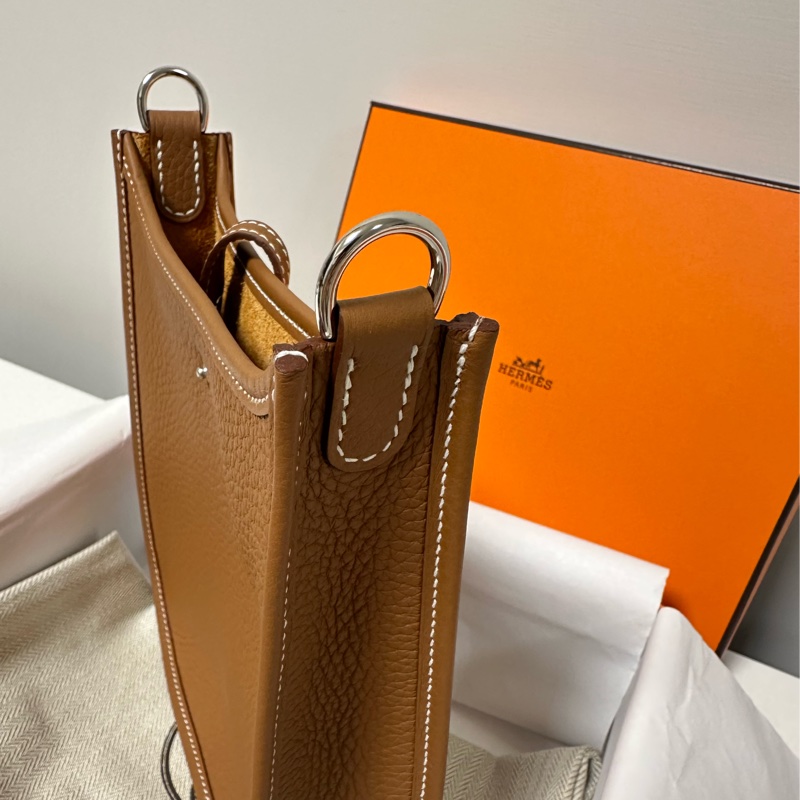 Hermes Evelyne mini金棕銀扣 K刻(2025年)-11