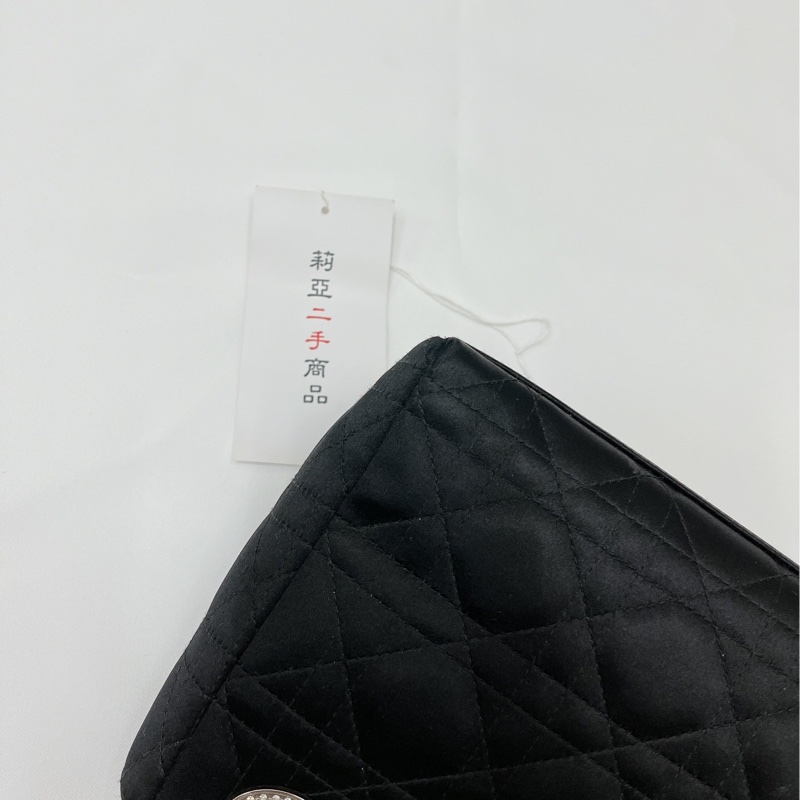 莉亞精品♡Dior 透明手把絨布鑽黛妃包 九新美包-10