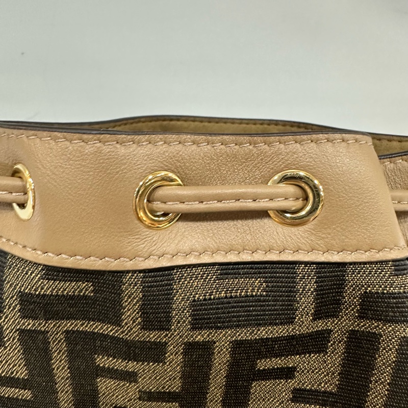 FENDI 8BS093老花金釦MON TRESOR MINI NOE 兩用包-14