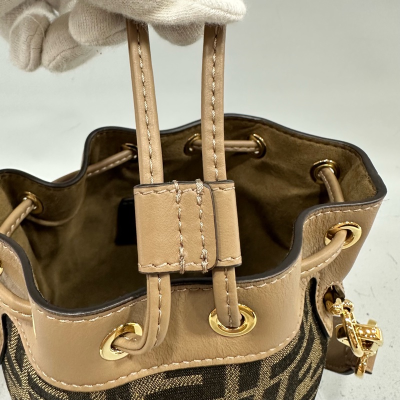 FENDI 8BS093老花金釦MON TRESOR MINI NOE 兩用包-21