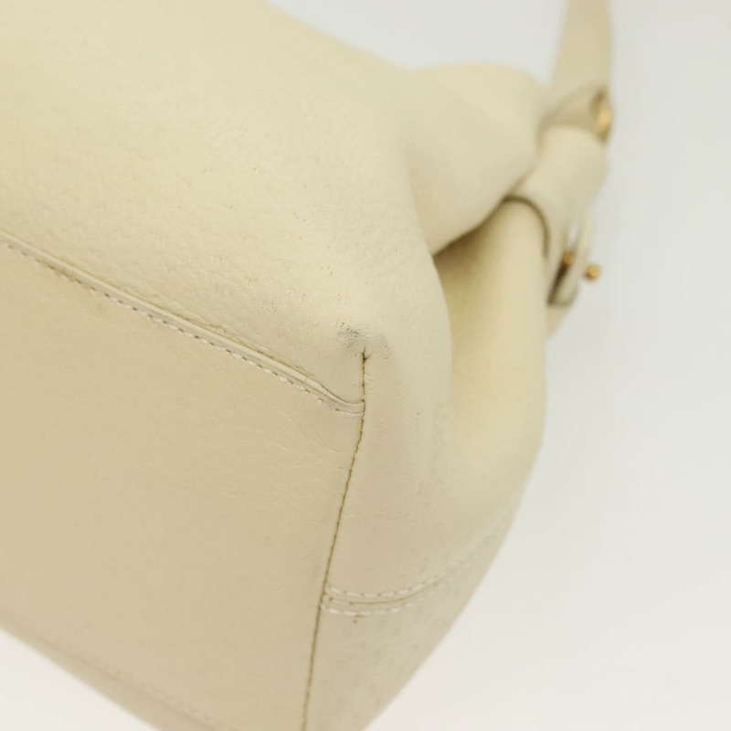 【日本直送】Salvatore Ferragamo Gancini 單肩包 皮革 白金 正品 137725-15