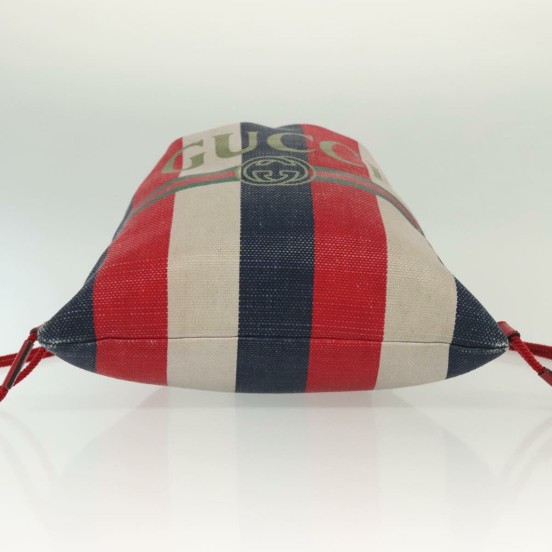 【日本直送】GUCCI 背包 帆布 藍紅色 473872 正品 138454-4