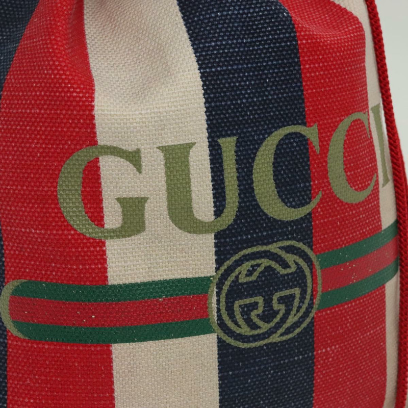 【日本直送】GUCCI 背包 帆布 藍紅色 473872 正品 138454-16