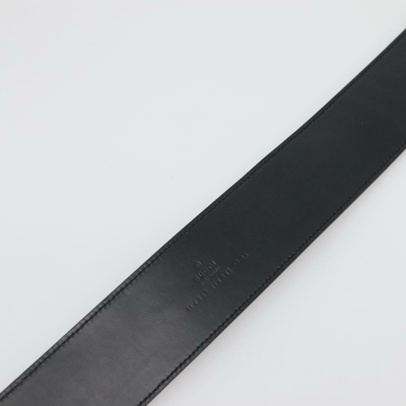 【日本直送】GUCCI 皮帶 皮革 37.4 吋 黑金 114651 正品 138130-9