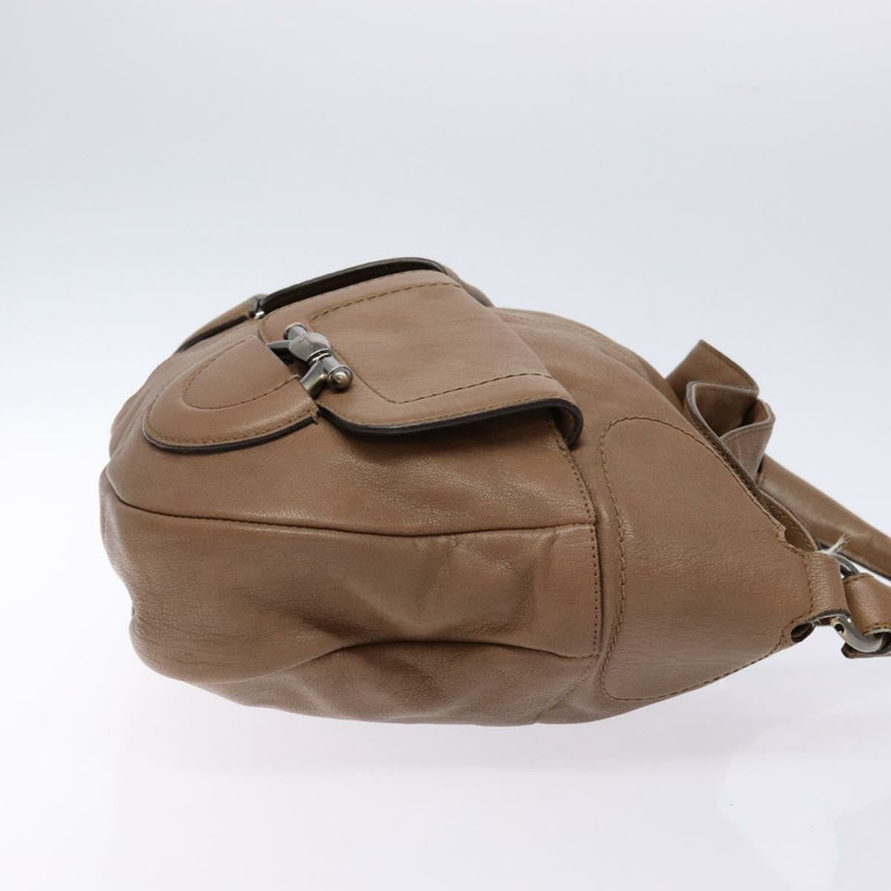 【日本直送】Salvatore Ferragamo 肩背包 皮革 米色 金色 正品 BA4410-2