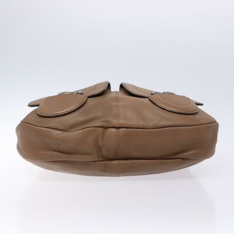 【日本直送】Salvatore Ferragamo 肩背包 皮革 米色 金色 正品 BA4410-4