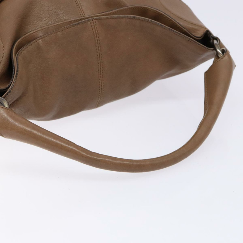 【日本直送】Salvatore Ferragamo 肩背包 皮革 米色 金色 正品 BA4410-6