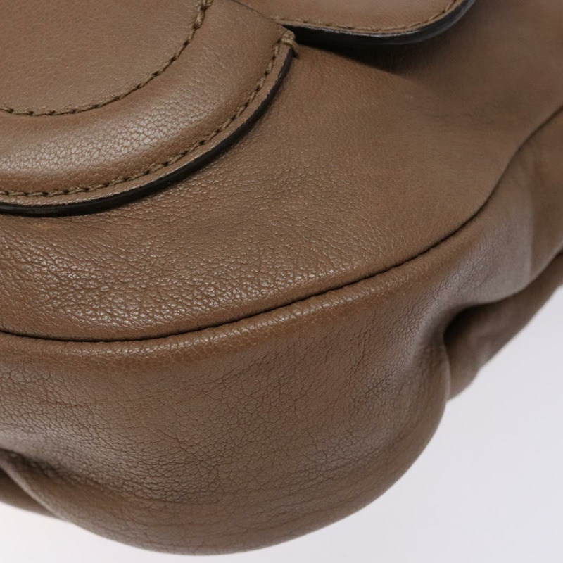 【日本直送】Salvatore Ferragamo 肩背包 皮革 米色 金色 正品 BA4410-8