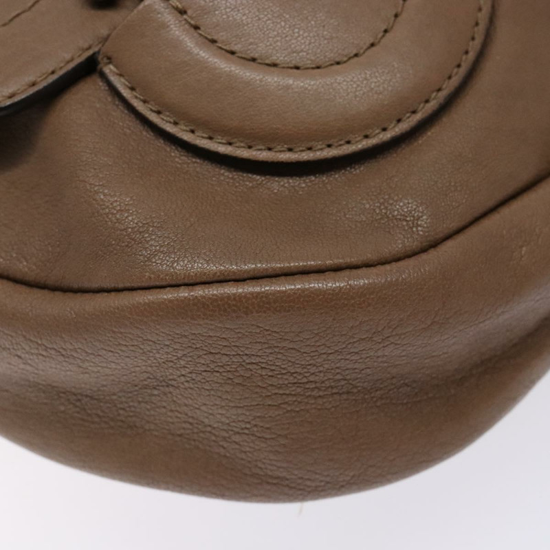 【日本直送】Salvatore Ferragamo 肩背包 皮革 米色 金色 正品 BA4410-13