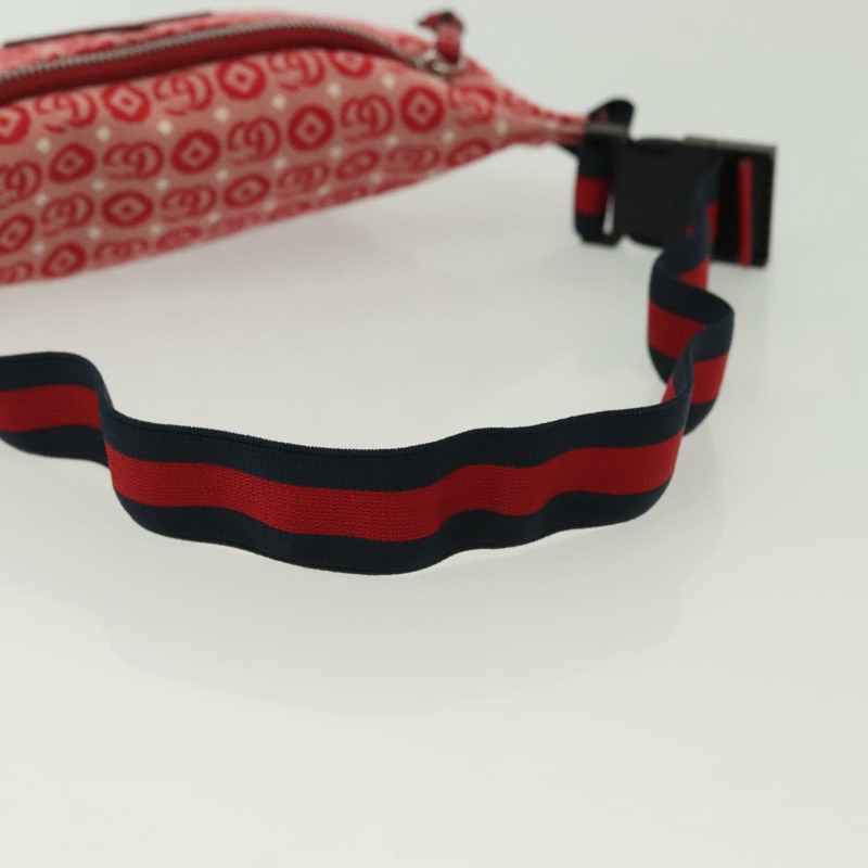 【日本直送】GUCCI 兒童雪莉線包帆布皮革紅銀色 502095 正品 138551-6