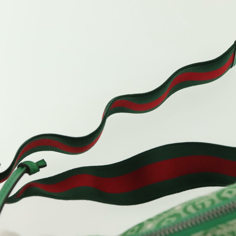 【日本直送】GUCCI 兒童雪莉包 帆布皮革 綠銀 502095 正品 138554-7